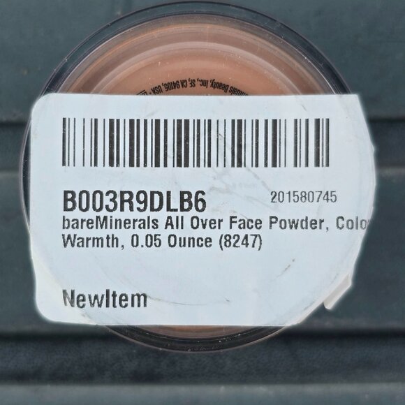 BareMinerals All Over Face Powder Warmth .05 Oz Bronzer Makeup Glow Lightweight - Picture 2 of 4
